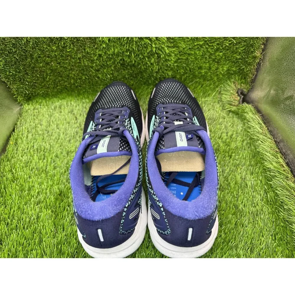 Brooks Ghost 14 1203561D446 Athletic Sneaker Women's 13D Blue Mesh Gym Running